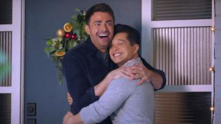 Jonathan Bennett and Vincent Rodriguez III in Christmas on Cherry Lane.