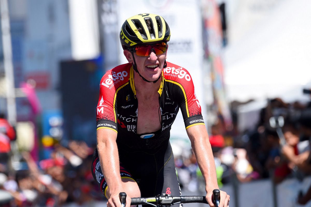 Harry Sweeny (Mitchelton-BikeExchange) crosses in fourth place