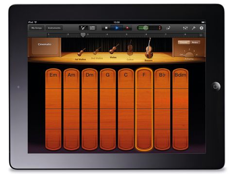 Garageband for iOS 1.2 finds Smart Strings becoming part of the instrument roster.