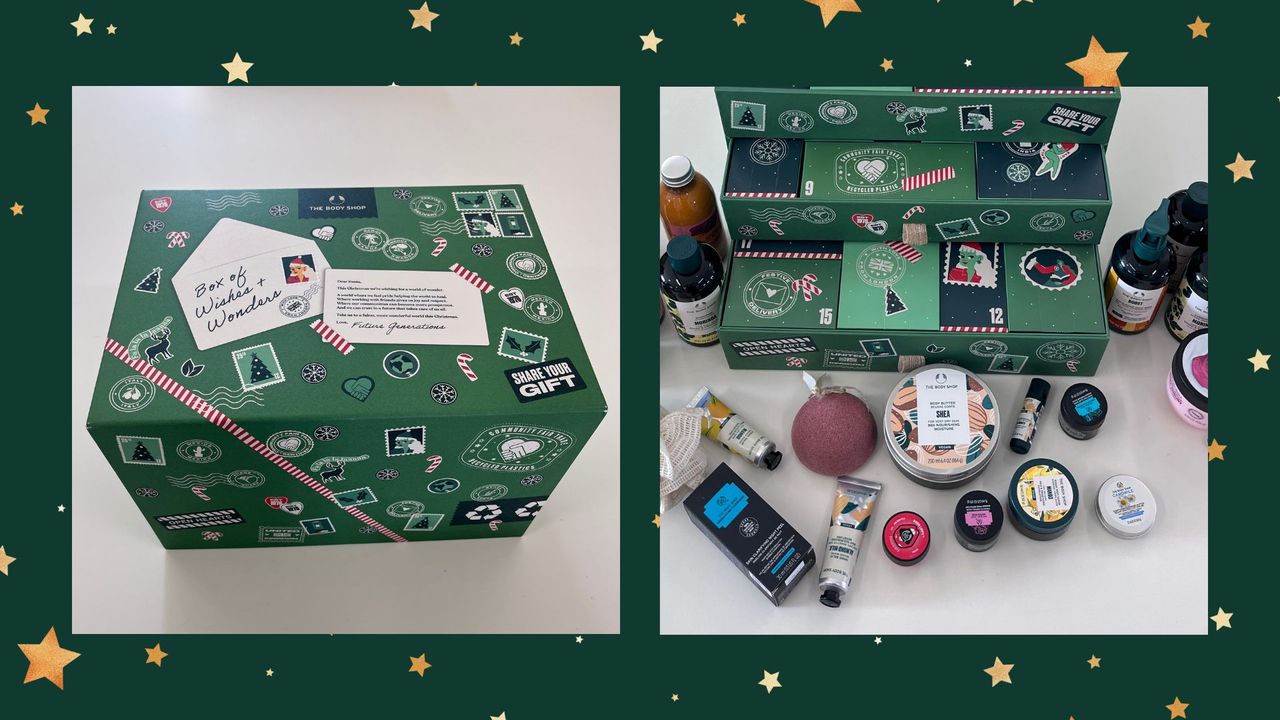 The Body Shop advent calendar 2022 - Box of Wishes &amp; Wonders Ultimate Calendar