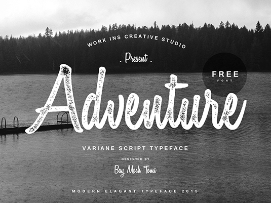 Free script fonts: sample of Variane Script