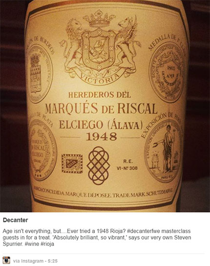 Rioja riscal 1948, dfwe 2016