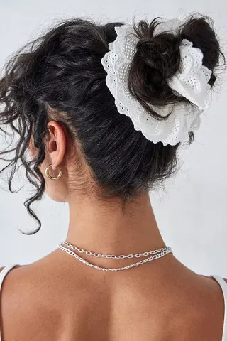 Cotton Lace Scrunchie