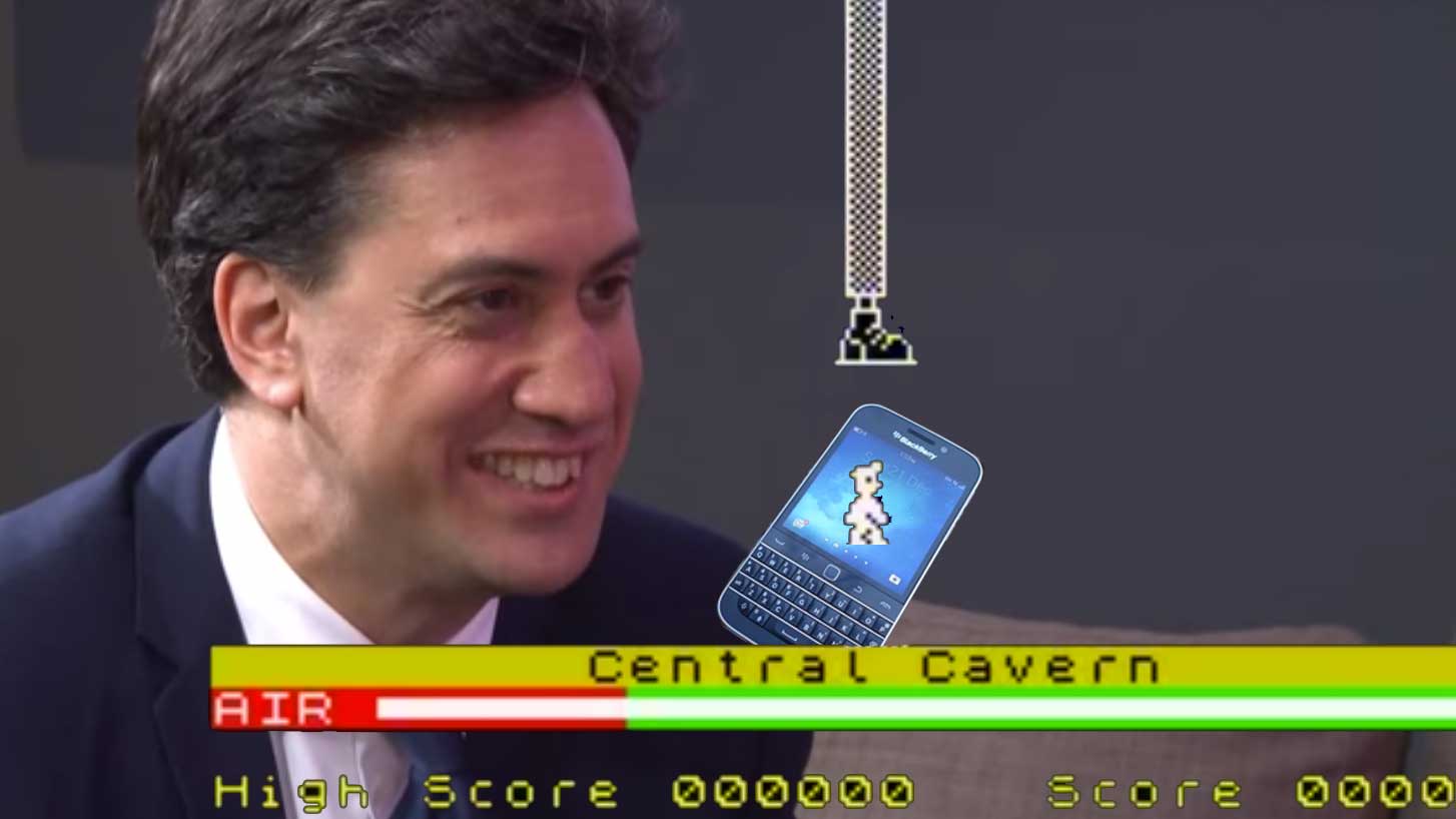 Manic Miner meets Miliband - and BlackBerry