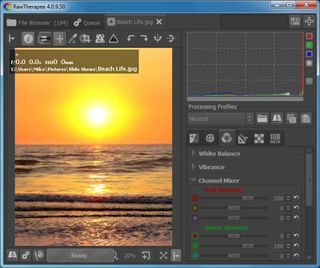 Free photo editing tools: RawTherapee