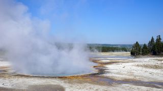 Geothermal pool at Yellowstone National Park, USA