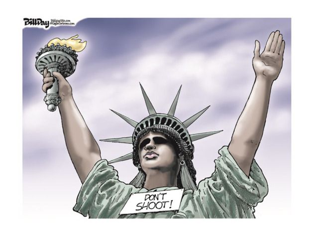 Editorial cartoon U.S. Ferguson