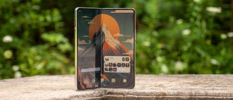The large inner display of the Samsung Galaxy Z Fold 5