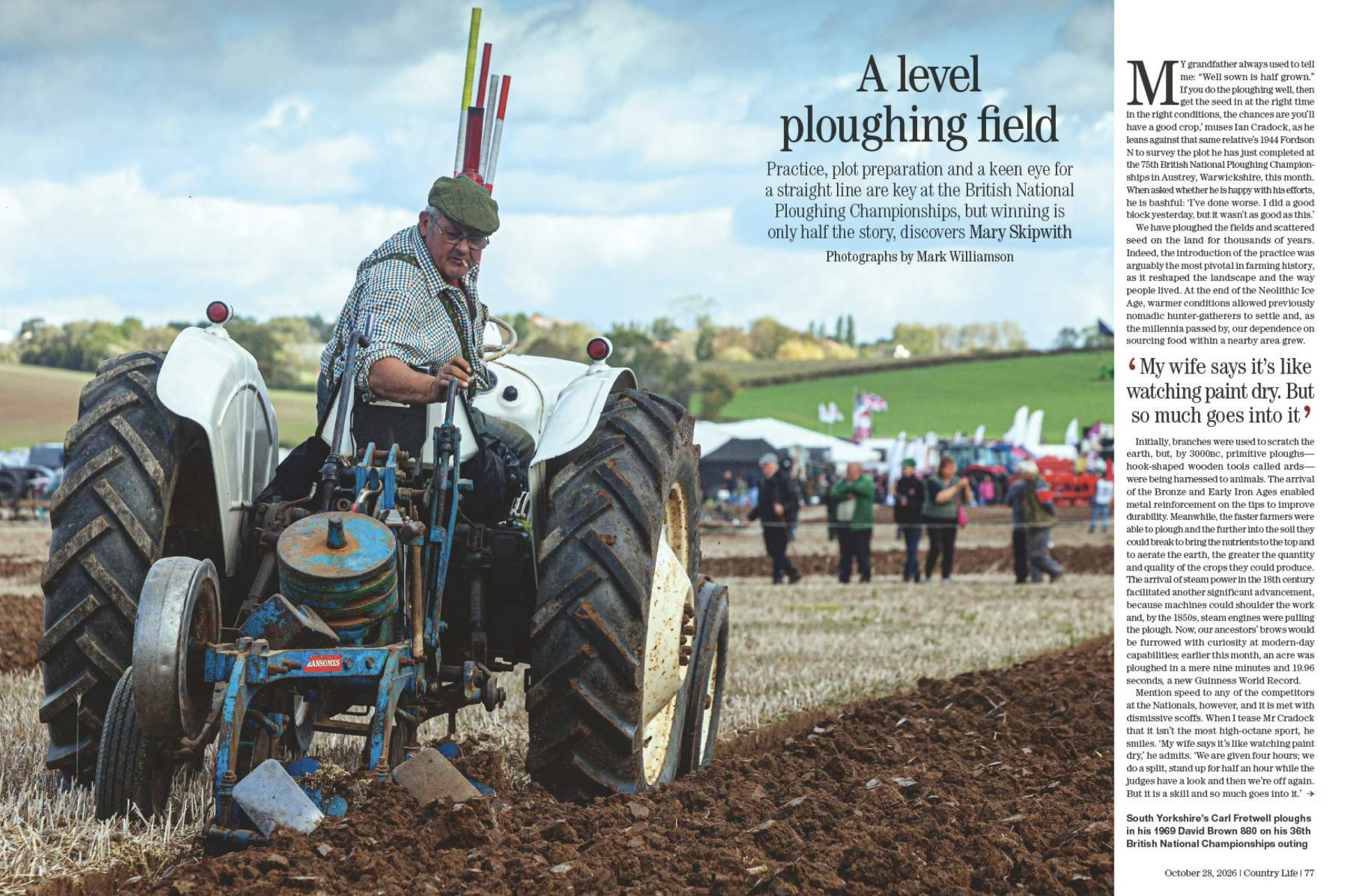 Spread from Country Life October 28, 2026