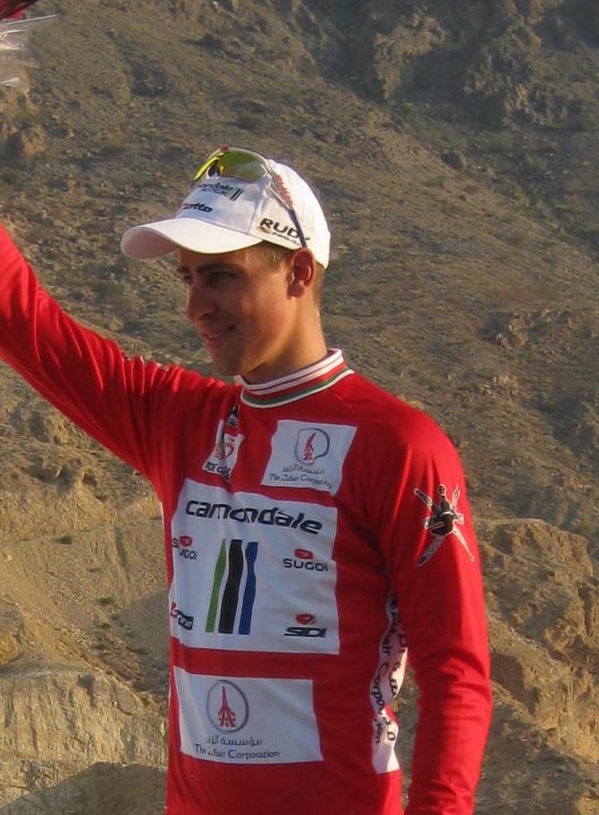 Peter Sagan (Cannondale) remains in the Tour of Oman leader's jersey.