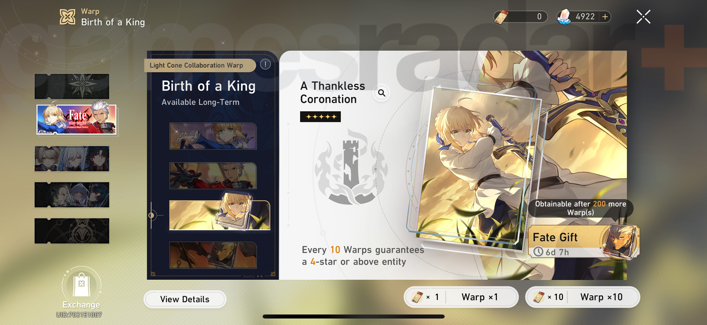 Honkai Star Rail banner schedule - Birth of a King: A Thankless Coronation