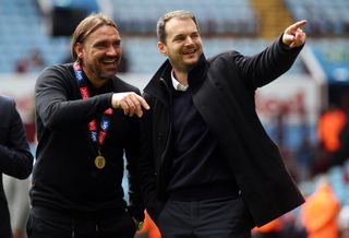 Norwich sporting director Stuart Webber (right) has worked closely with head coach Daniel Farke to get the club back into the Premier League.
