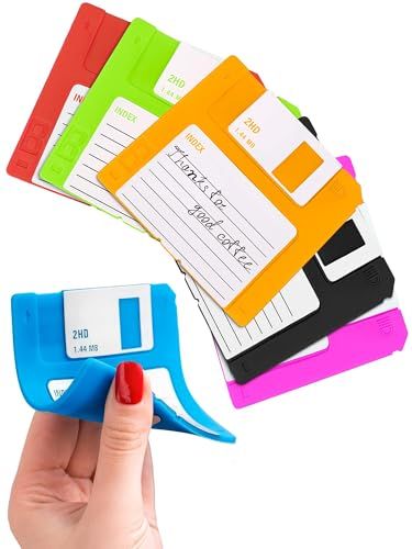 6-piece Silicone Floppy Disk Coasters