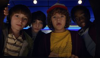 stranger things will mike dustin lucas arcade