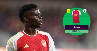 Fantasy Premier League: What is a wildcard in FPL? Bukayo Saka of Arsenal looks on during the Pre-Season Friendly match between Arsenal and FC Barcelona at SoFi Stadium on July 26, 2023 in Inglewood, California.