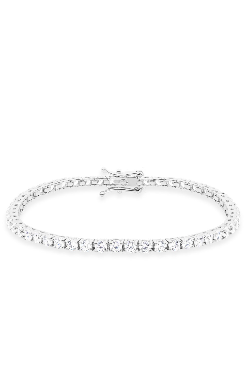 Heavenly London The Silver Moissanite Tennis Bracelet