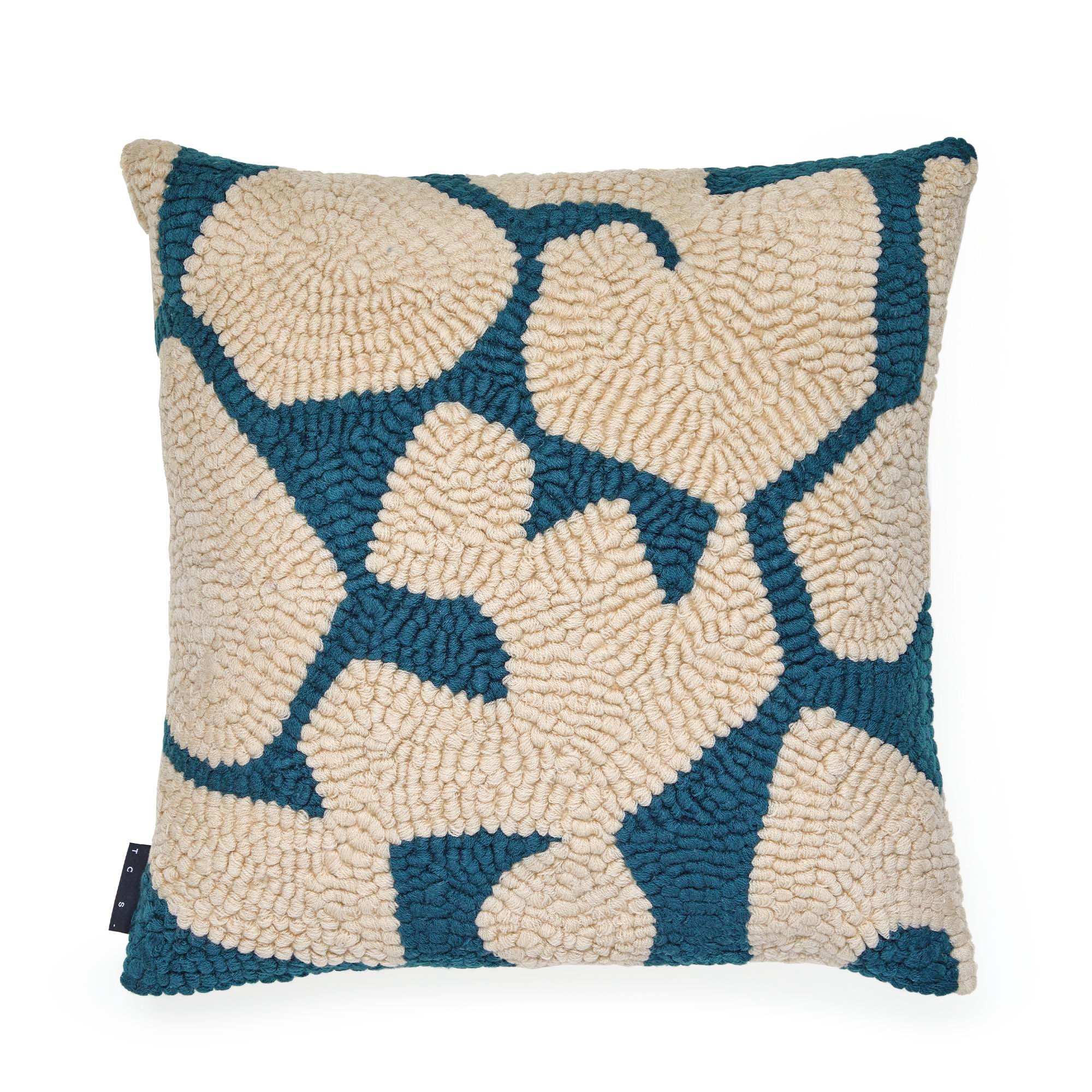 Hoby Cushion Cover Teal 45 X 45cm