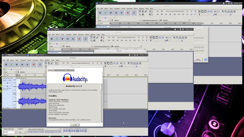 how to add audio in the middle audacity