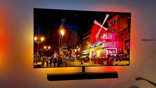 Philips OLED TV on wall