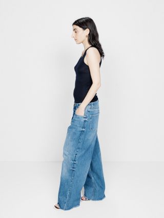 Gait organic-cotton blend super wide-leg jeans