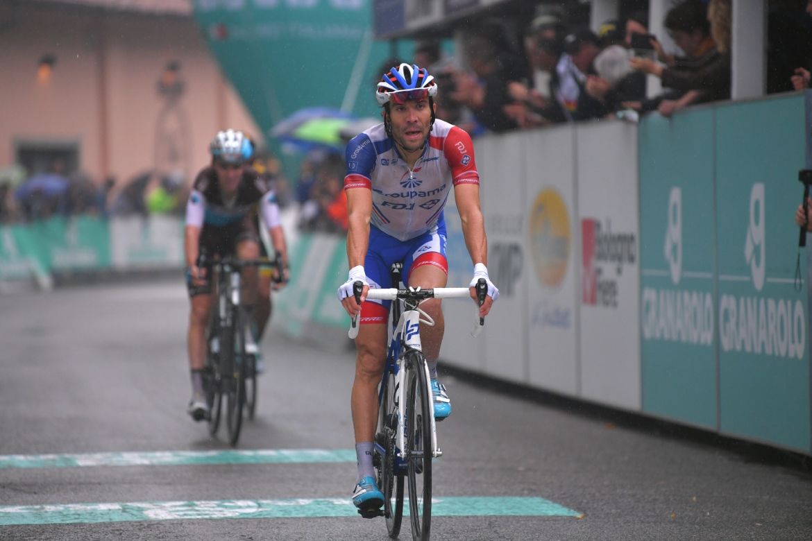 Thibaut Pinot rolls home