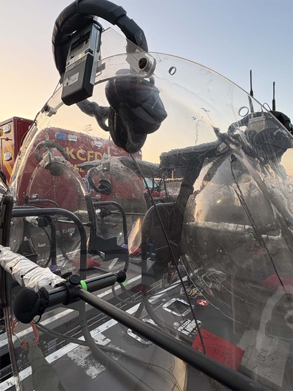 Wireless parabs staged and ready: Each mic is assigned to a specific operator and sideline position, giving the crew the clarity they need for hits, snaps and anything happening on the field.