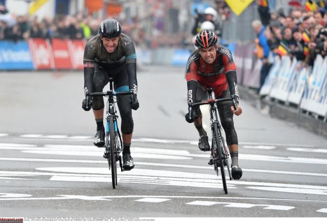 Ian Stannard holds off Greg Van Avermaet to win Omloop Het Nieuwsblad