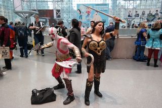 Kratos and Xena (God of War / Xena: Warrior Princess)