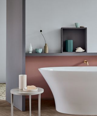 Creative director at Little Greene shares her favorite shade of gray, popular shade of gray in a bathroom