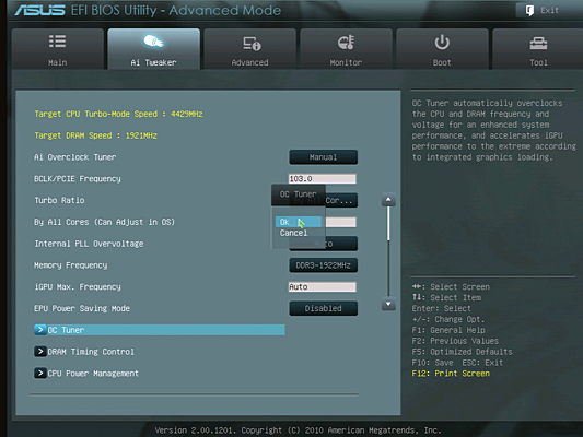 Asrock oc tuner не работает