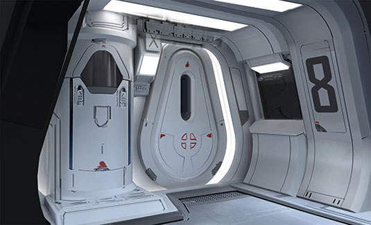 Creating a realistic spaceship airlock | Creative Bloq