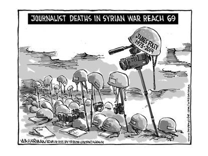 Editorial cartoon world Foley journalist deaths