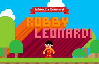 Robby caused a sensation last year with his game-style CV