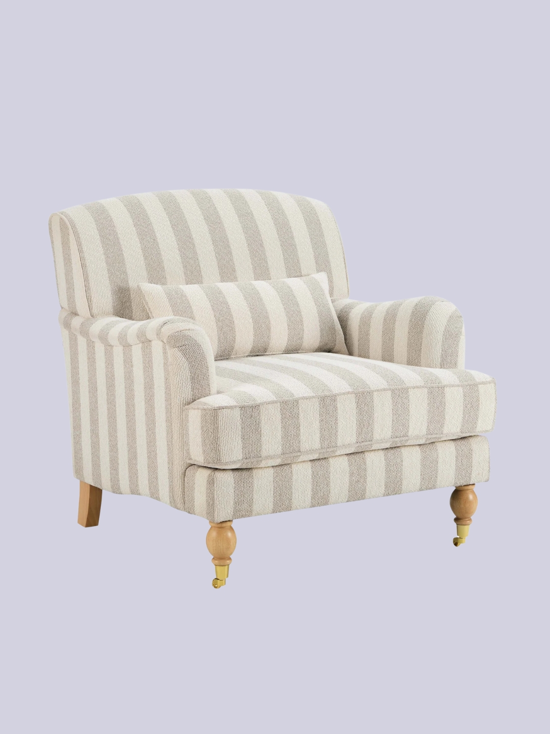 DUSK, Mara Armchair - Natural Boucle Stripe