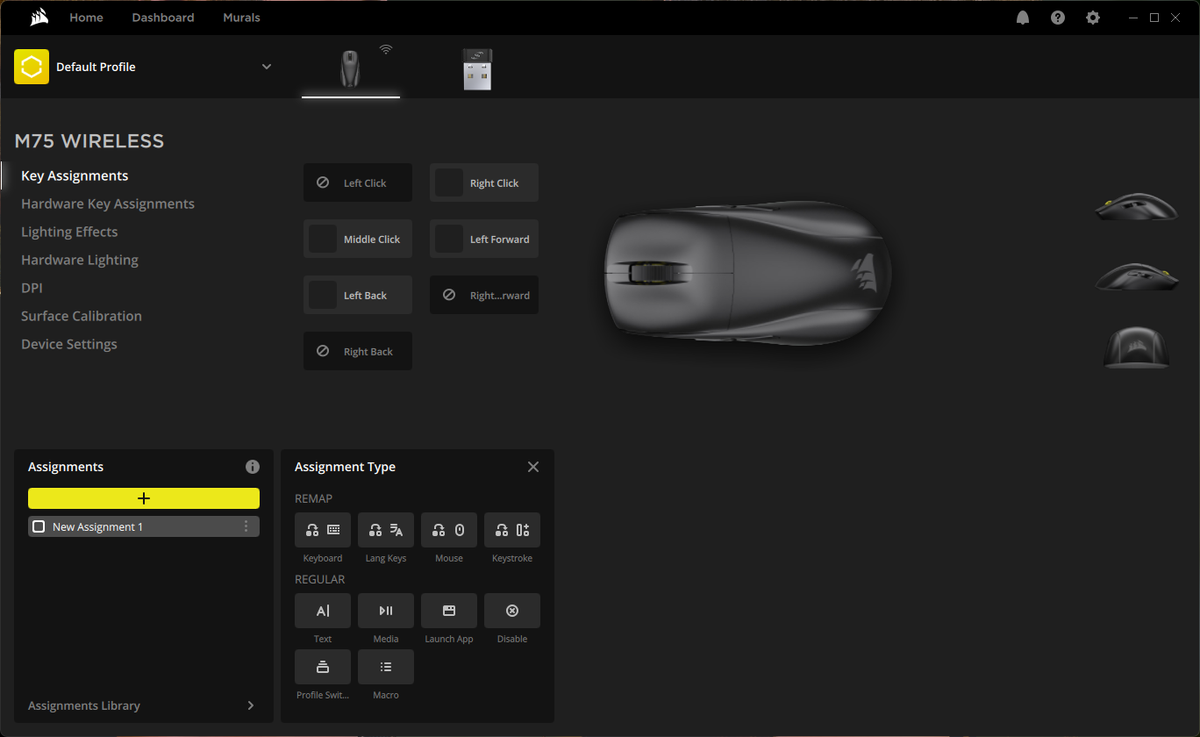 Corsair M75 Wireless