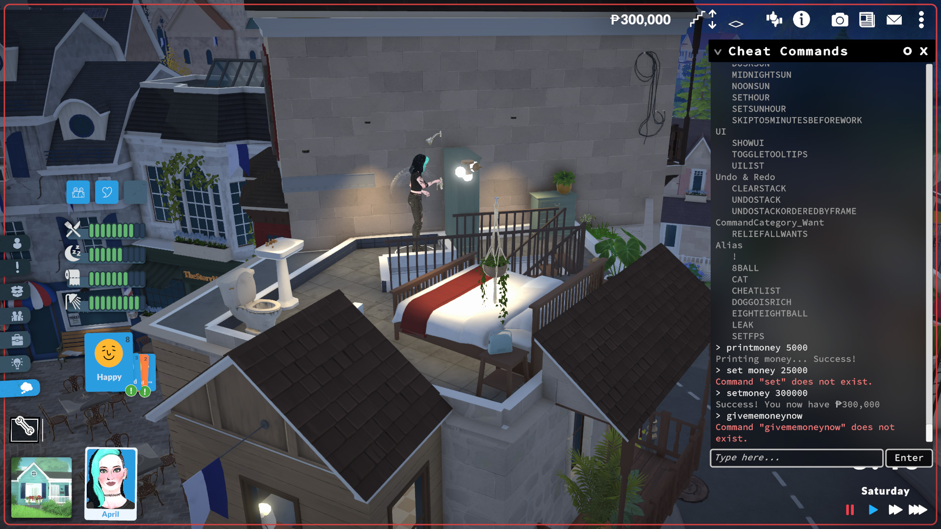 Paralives cheat command console