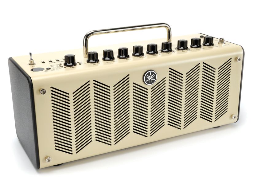 The THR10 looks somewhere between a boutique valve head and a wartime radio.