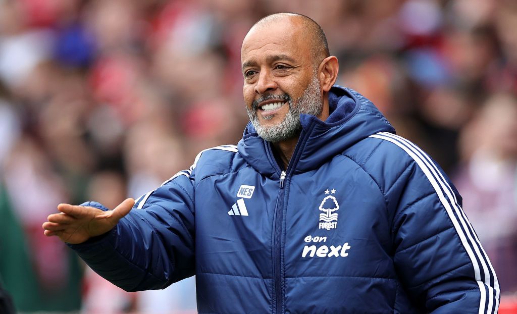 Nuno Espirito Santo, the Nottingham Forest manager looks on during the Premier League match between Nottingham Forest FC and Wolverhampton Wanderers FC at City Ground on August 31, 2024 in Nottingham, England. (Photo by David Rogers/Getty Images)