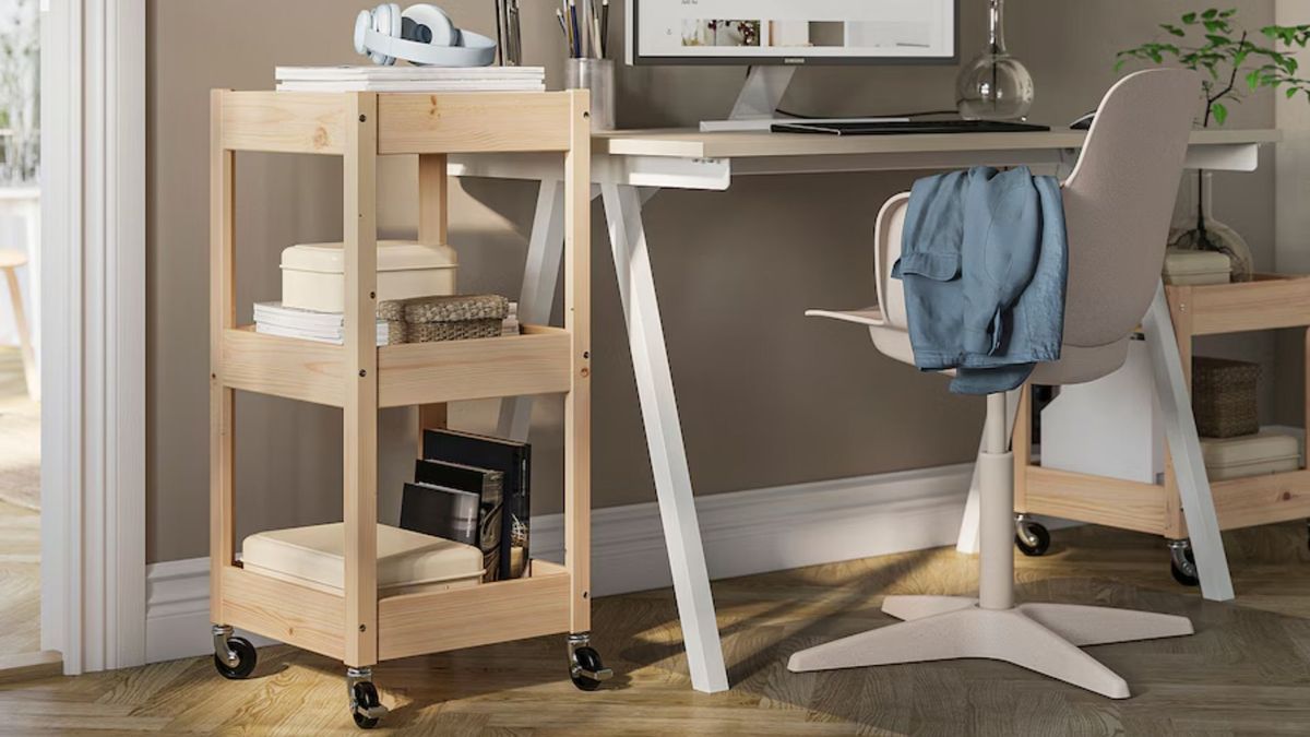 IKEA LOSHULT Utility cart desk