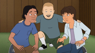 joseph, bobby and joseph's sister on king of the hill