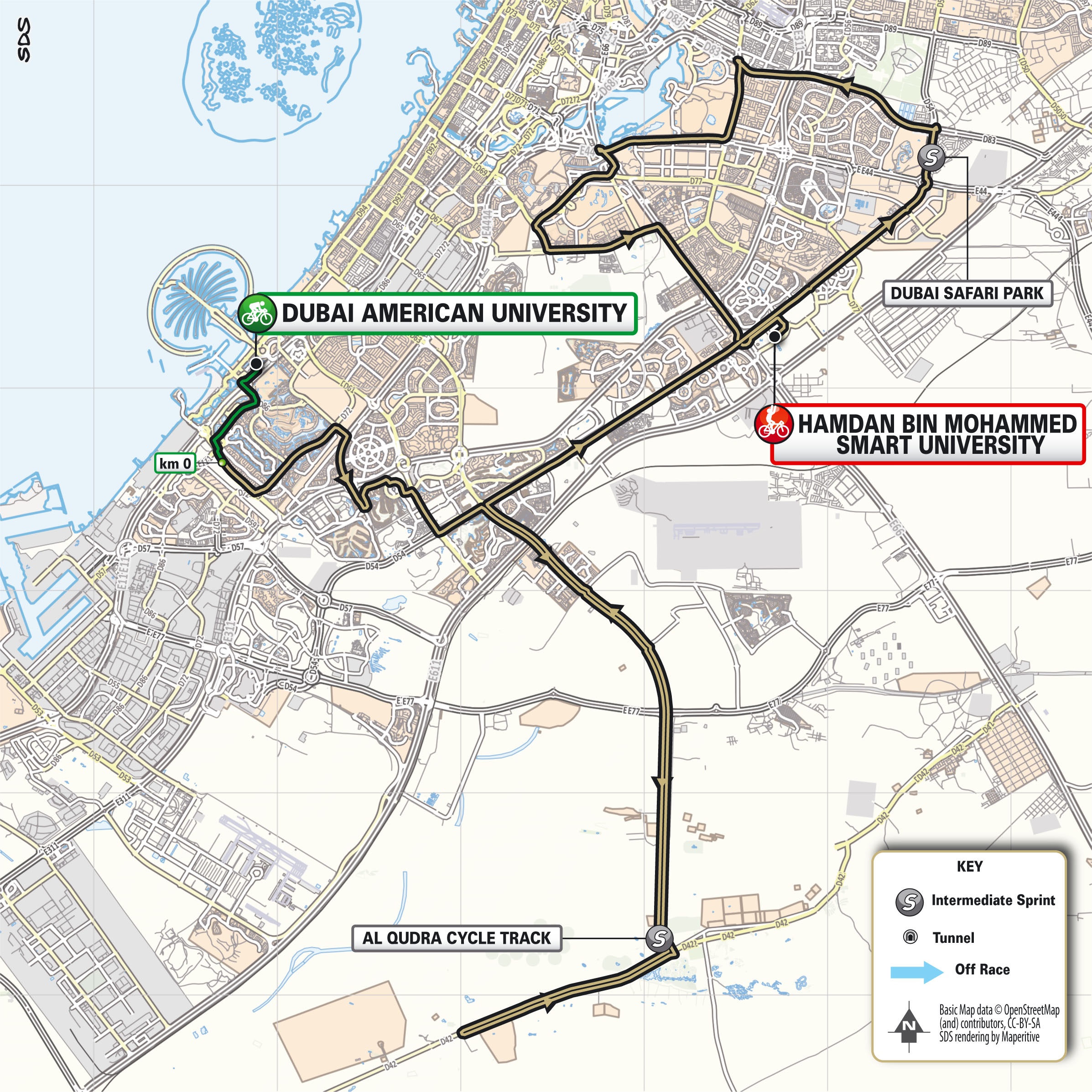 Maps and profiles of the 2025 UAE Tour