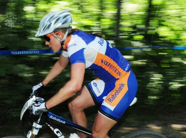 Katie Compton (Rabobank Giant) opened a massive lead and never looked back