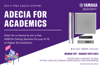 Yamaha UC Hosts School Giveaway for ADECIA Ceiling Solution