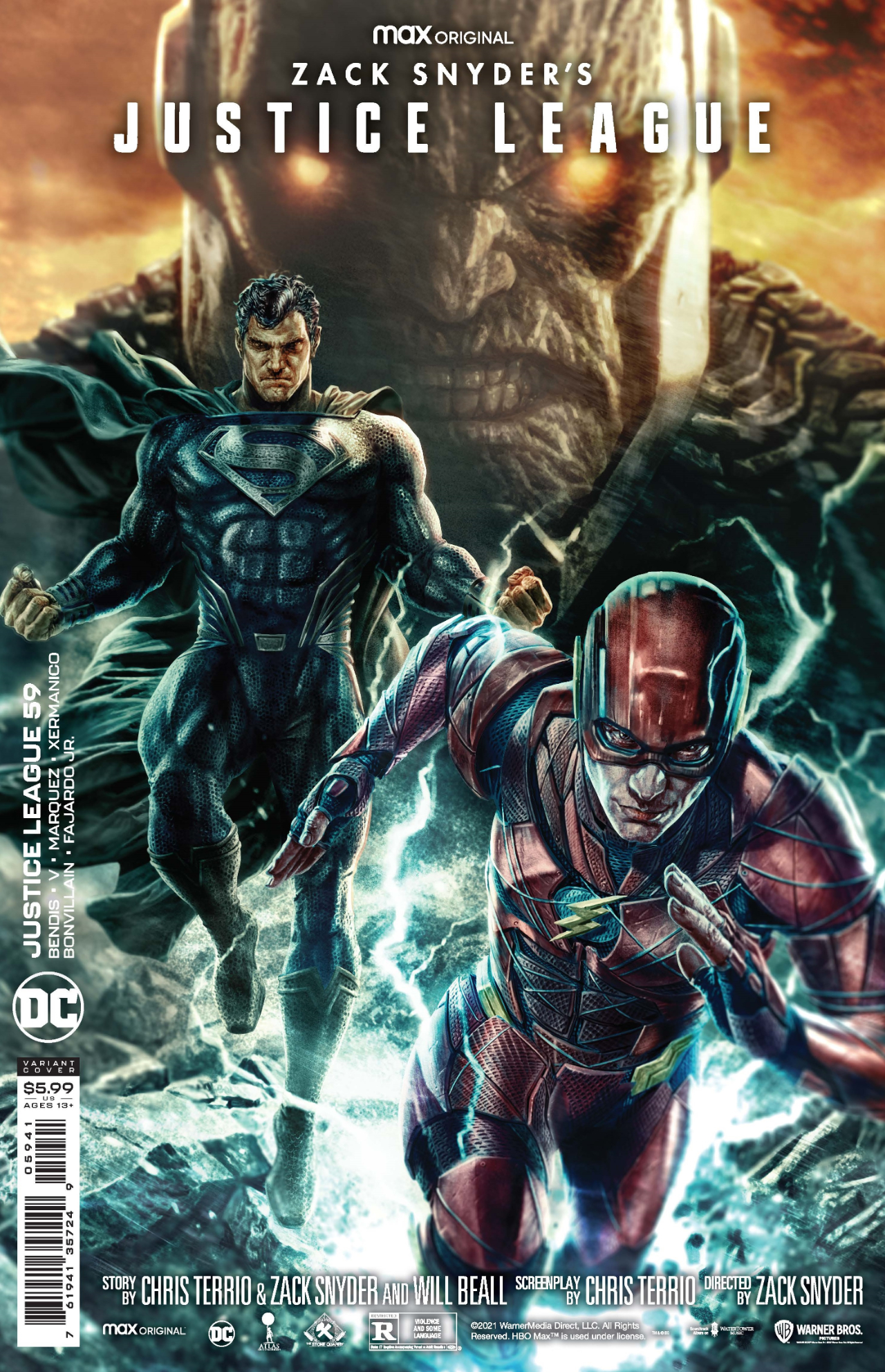 Cubiertas variantes de la Liga de la Justicia de Zack Snyder