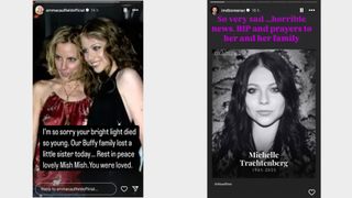 Emma Caulfield and David Boreanaz's tributes to Michelle Trachtenberg