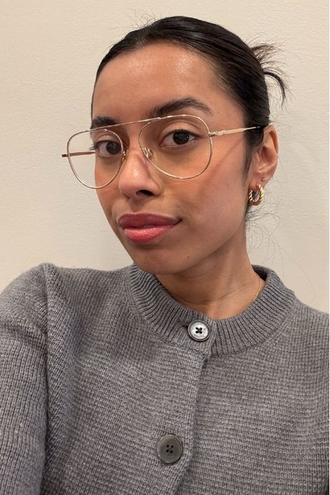 Ruby Ford-Dunker during and after testing the Dolce&Gabbana My Juicy Sheer Lip Stylo.