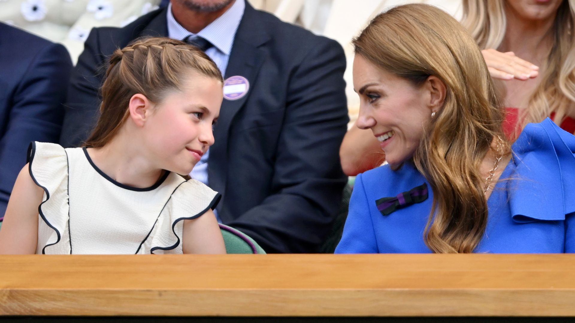 Princess Charlotte and Kate Middleton attend day 14 of Wimbledon 2025