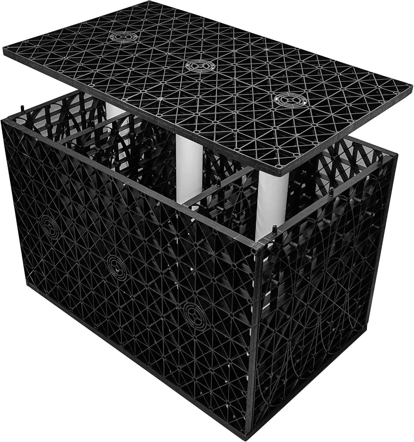 Core Water Soak Away/attenuation Water Drainage Crate Complete With Filtration Membrane Flooding Drainage Control [800mm X500mm X 540mm 0.216m&amp;sup3;]