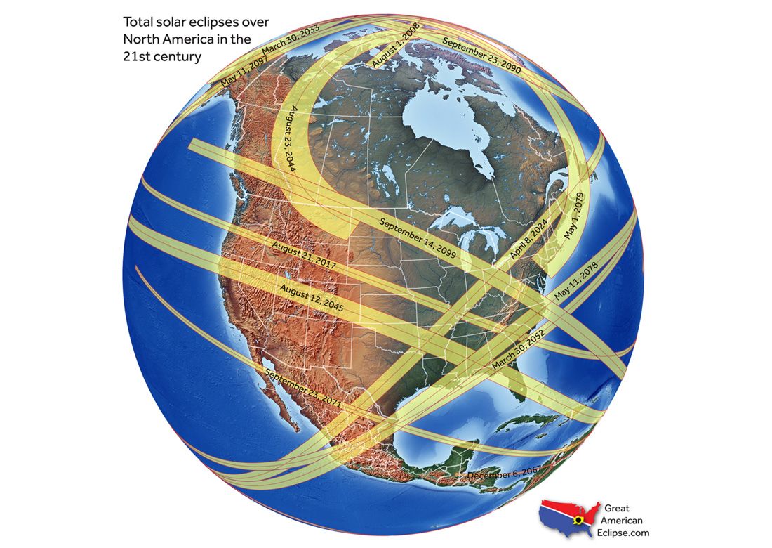 Solar eclipse 2024 path of totality interactive map