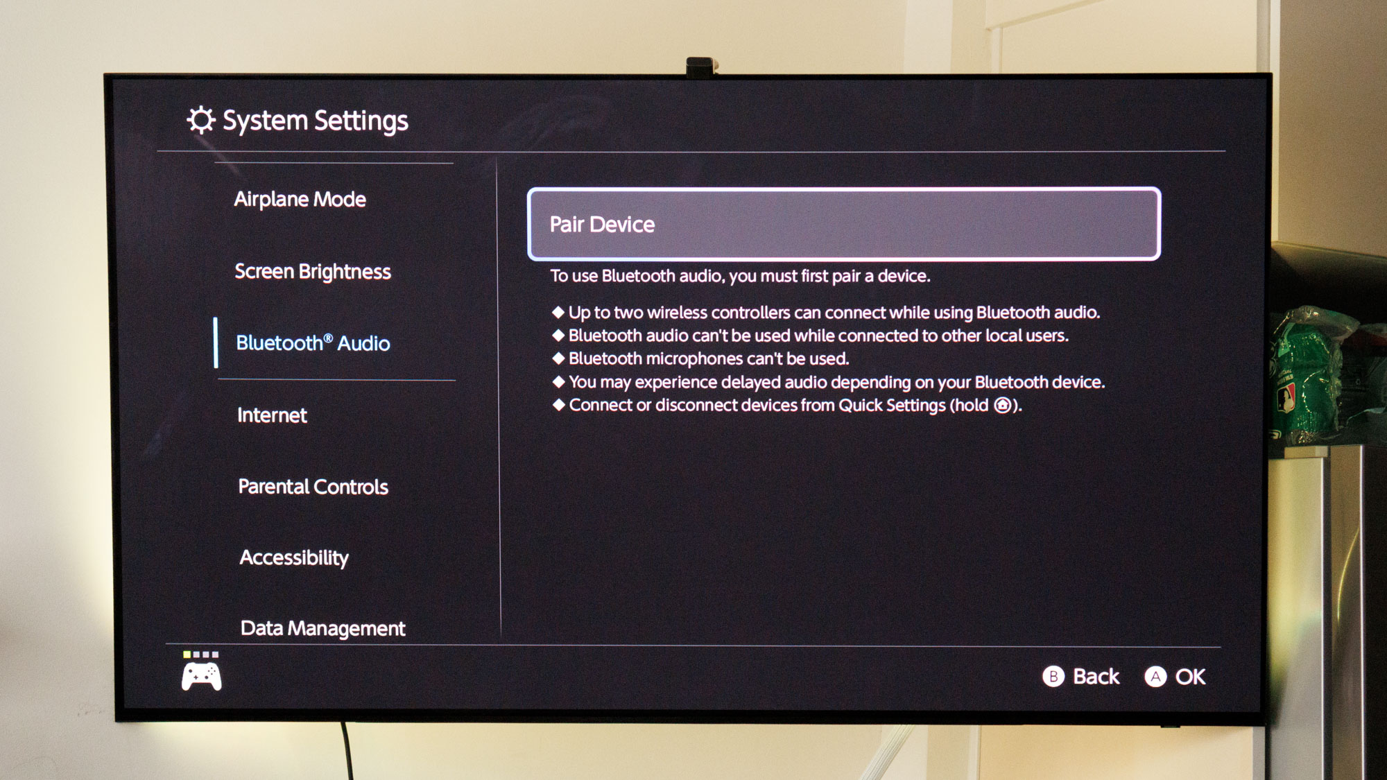 Nintendo Switch 2 TV settings
